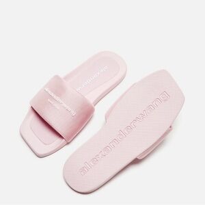 Alexander Wang Womens Pink Pool Slide Sandals